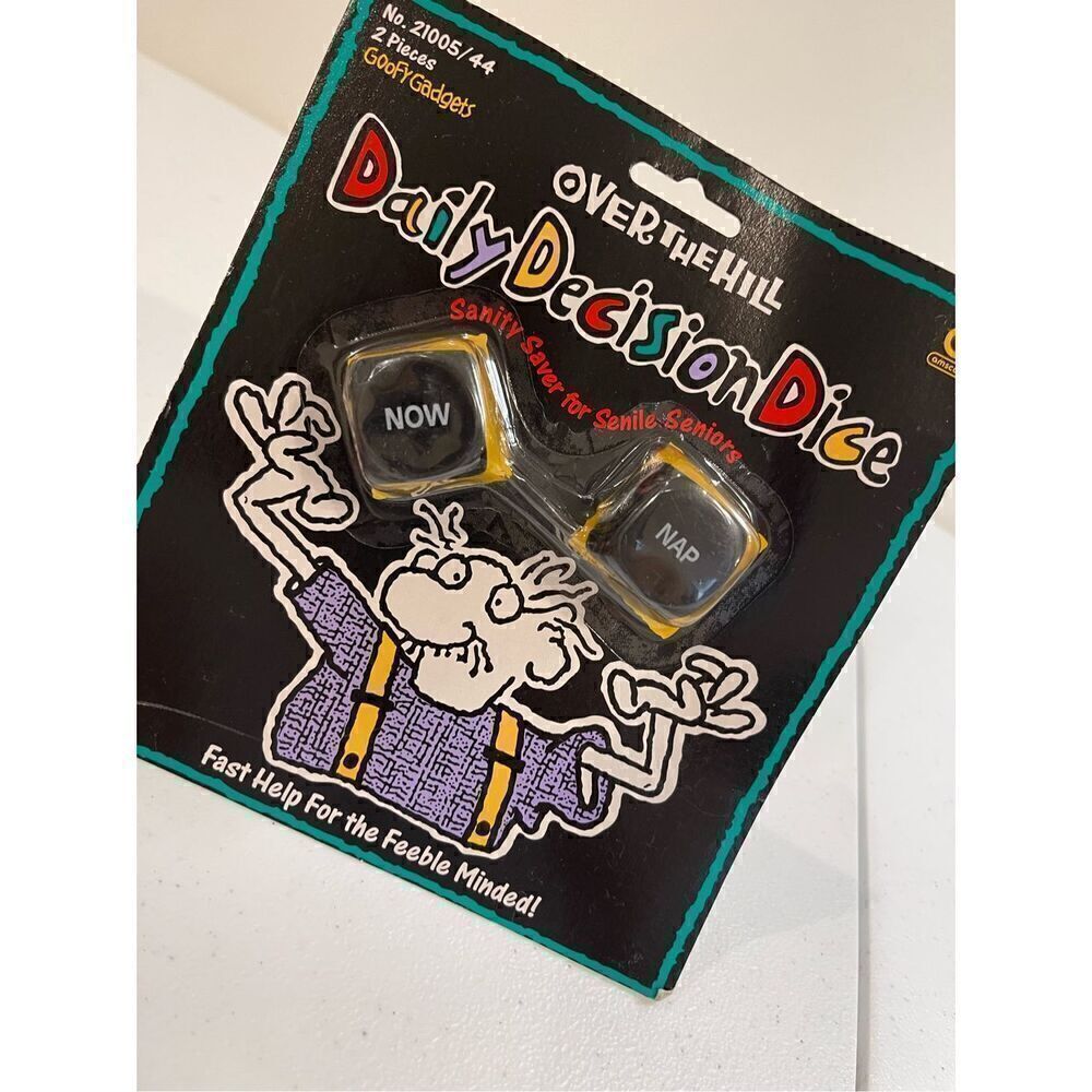 Over The Hill daily decision dice NwT